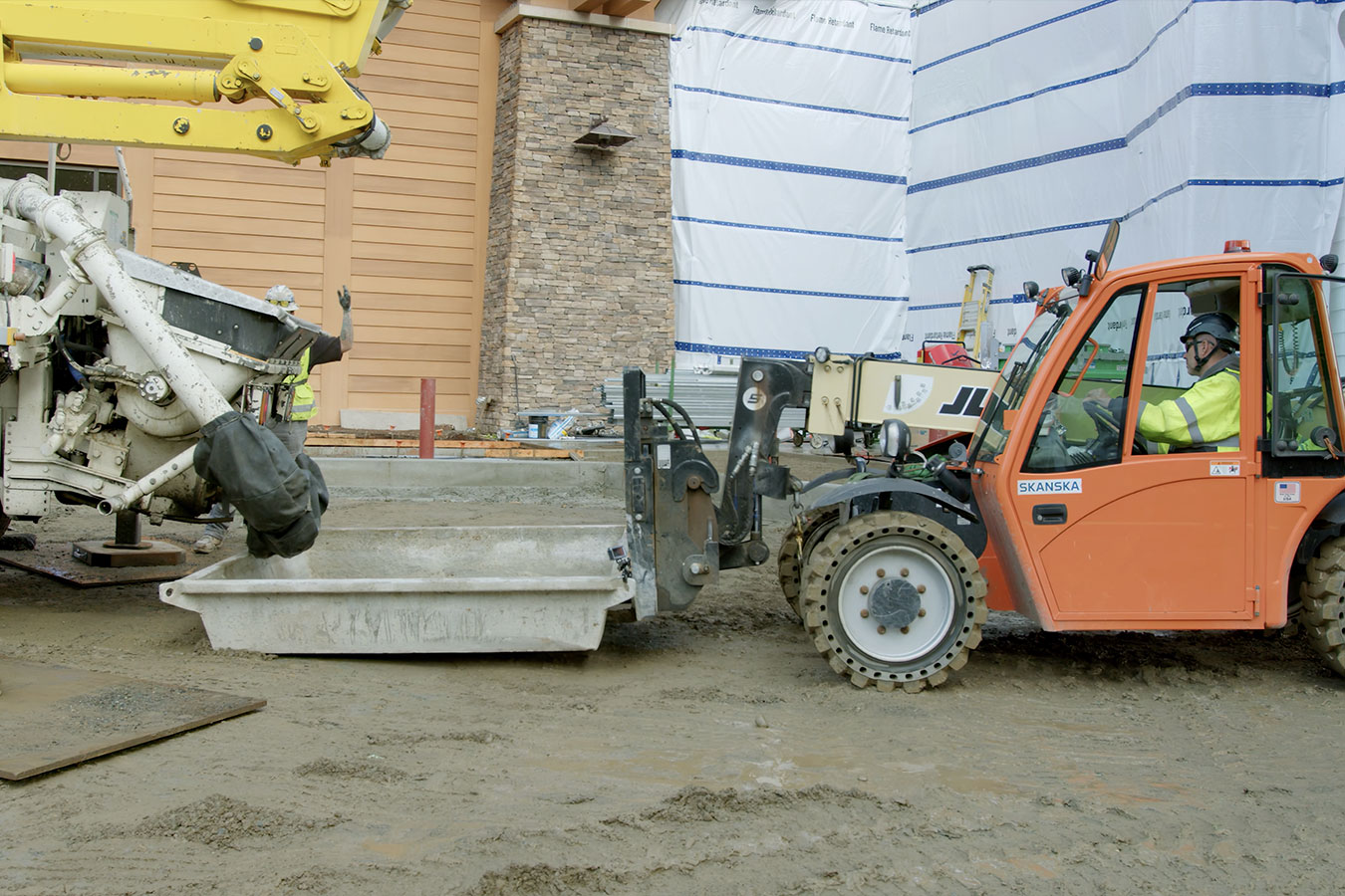 Eco-Pan pump and ready mix safety