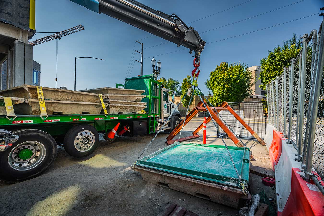 Small concrete washout pan
