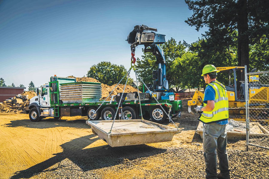 Concrete washout pick up